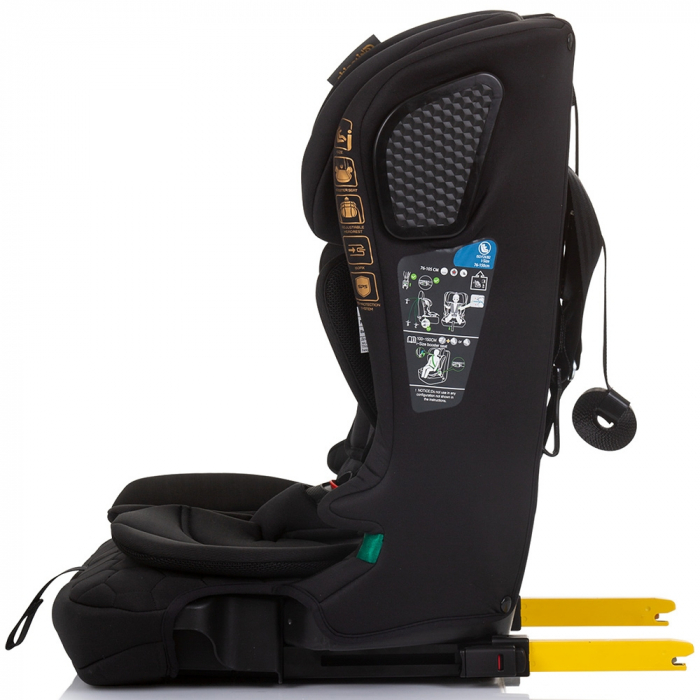Chipolino Lux X I-Size 76-150 cm autósülés Isofix rendszerrel, obszidián színben [4]