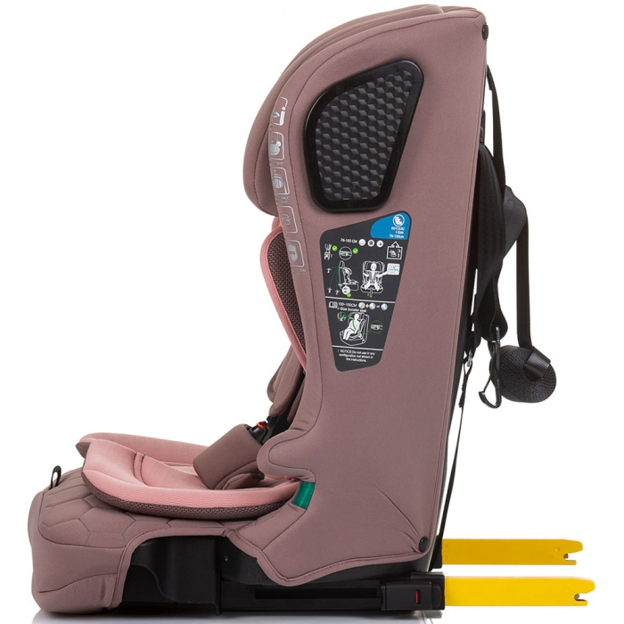 Chipolino Lux X I-Size autósülés 76-150 cm Isofix rendszerrel, flamingó színben [4]