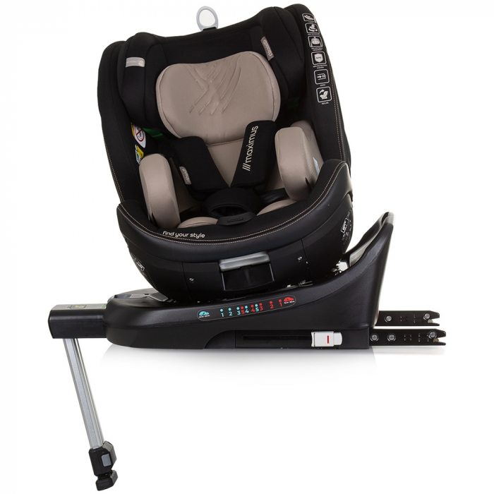 Chipolino Maximus I-Size 40-150 cm autósülés macadamia Isofix rendszerrel [6]