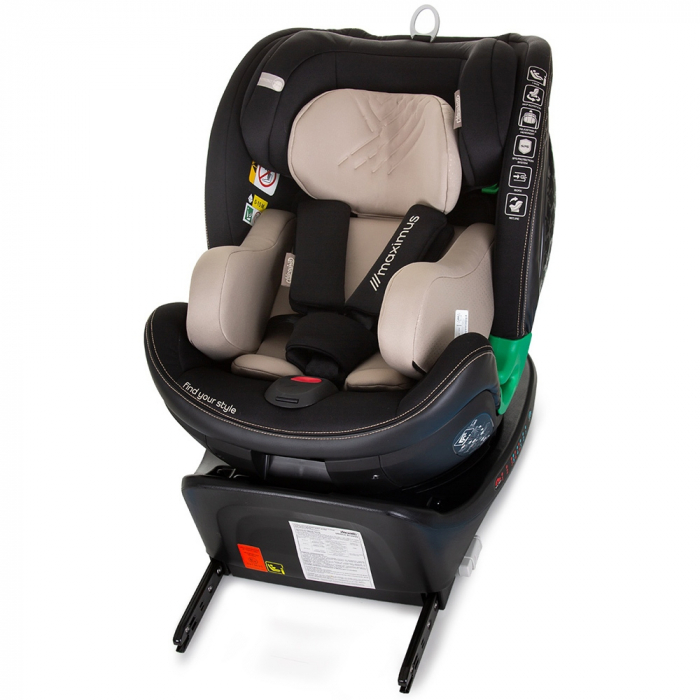 Chipolino Maximus I-Size 40-150 cm autósülés macadamia Isofix rendszerrel [10]