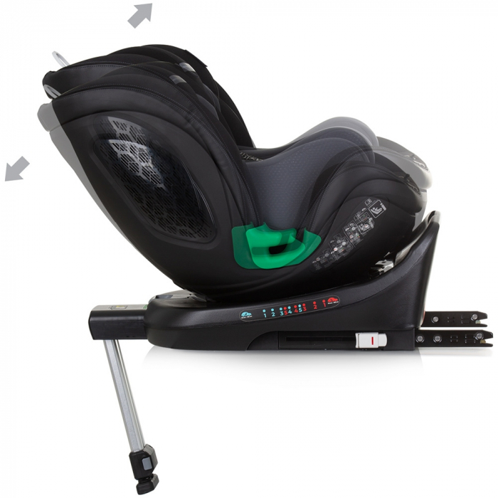 Chipolino Maximus I-Size 40-150 cm autósülés obszidián színben, Isofix rendszerrel [8]