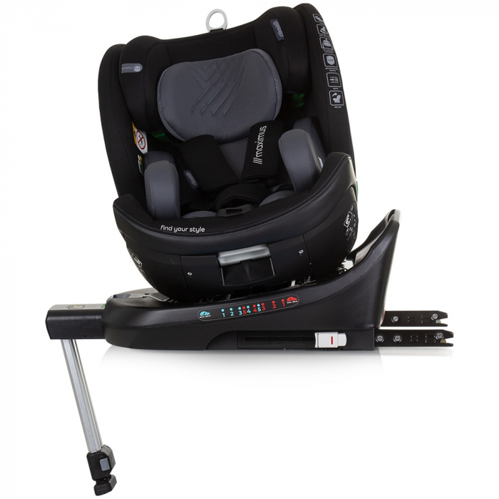 Chipolino Maximus I-Size 40-150 cm autósülés obszidián színben, Isofix rendszerrel [6]