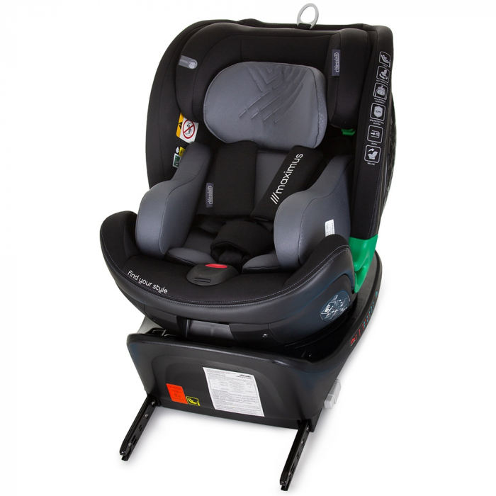 Chipolino Maximus I-Size 40-150 cm autósülés obszidián színben, Isofix rendszerrel [10]