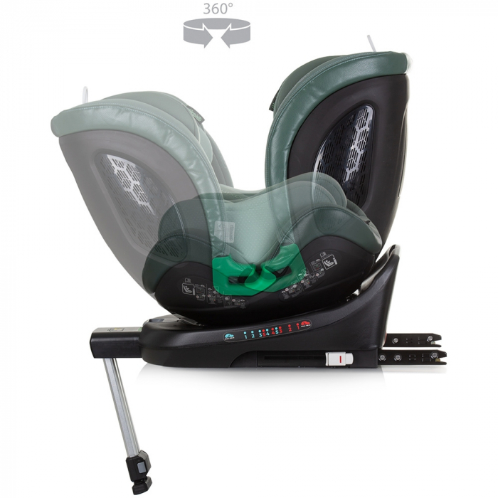 Chipolino Maximus I-Size 40-150 cm-es autósülés pasztell zöld színben, Isofix rendszerrel [7]