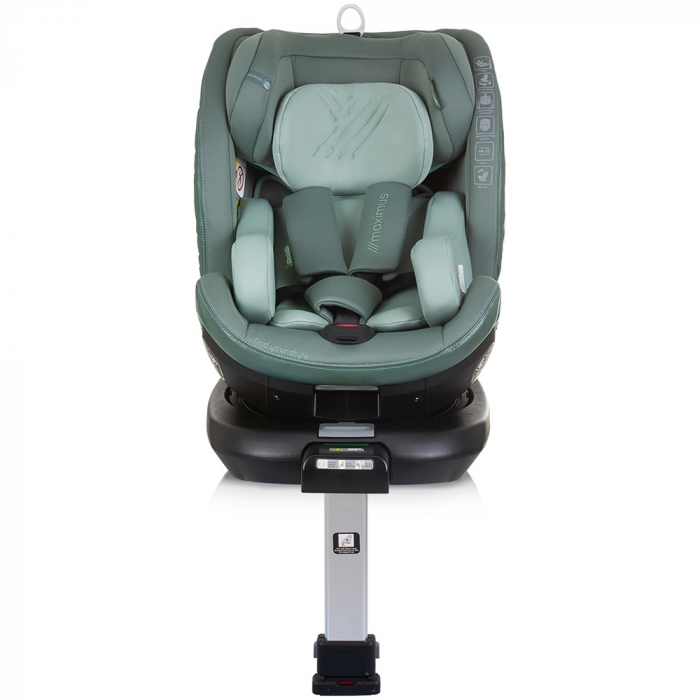 Chipolino Maximus I-Size 40-150 cm-es autósülés pasztell zöld színben, Isofix rendszerrel [3]