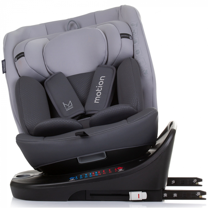 Chipolino Motion I-Size 40-150 cm-es autósülés gránit színben, Isofix rendszerrel [6]