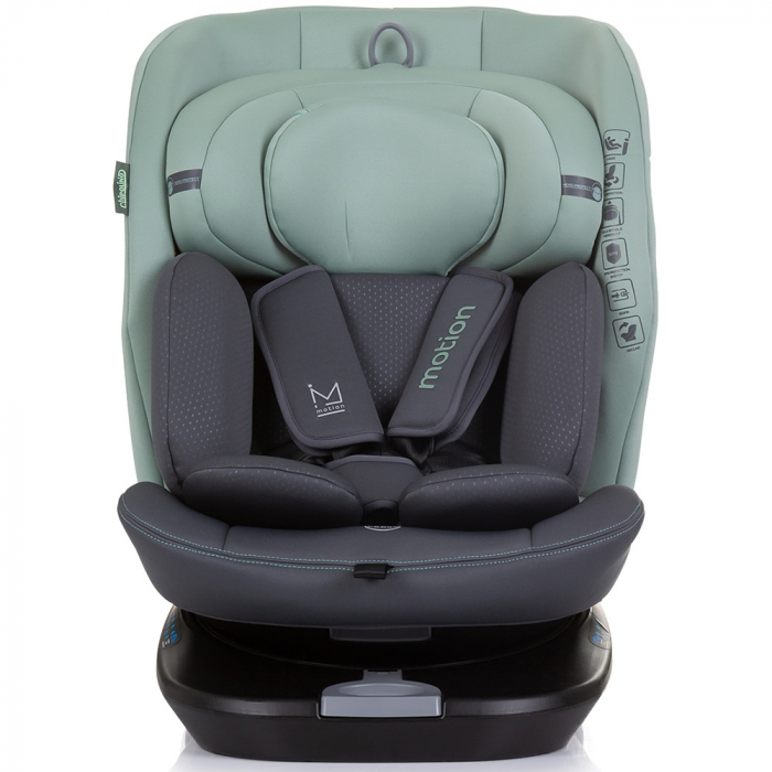 Chipolino Motion I-Size 40-150 cm-es autósülés pasztellzöld színben, Isofix rendszerrel [2]