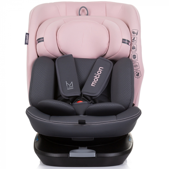 Chipolino Motion I-Size 40-150 cm-es flamingó autósülés Isofix rendszerrel [2]