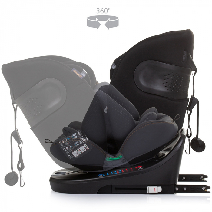 Chipolino Motion I-Size 40-150 cm obsidian autósülés Isofix rendszerrel [7]