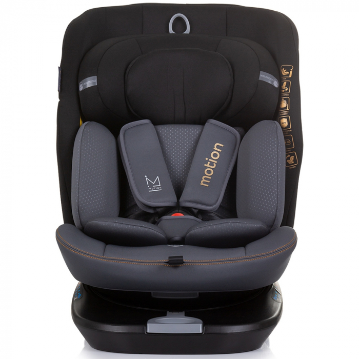 Chipolino Motion I-Size 40-150 cm obsidian autósülés Isofix rendszerrel [2]