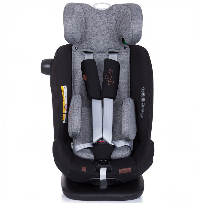 Chipolino My Size autósülés 0-36 kg I-Size 40-150 cm platina Isofix rendszerrel [3]