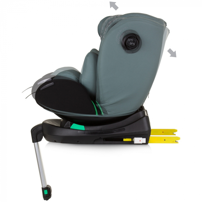 Chipolino Olympus I-Size 40-150 cm autósülés pasztellzöld színben, Isofix rendszerrel [5]