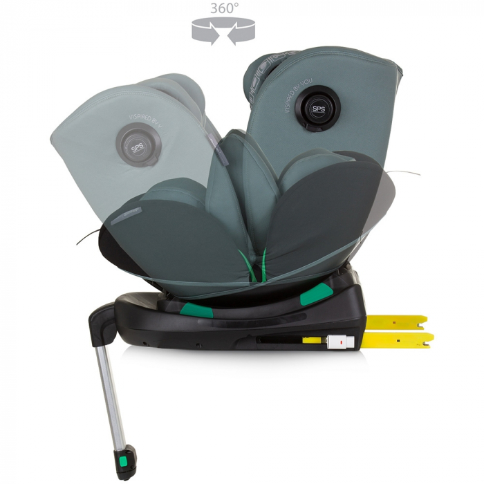Chipolino Olympus I-Size 40-150 cm autósülés pasztellzöld színben, Isofix rendszerrel [7]