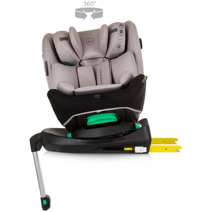Chipolino Olympus I-Size 40-150 cm-es autósülés macadamia színben, Isofix rendszerrel [6]