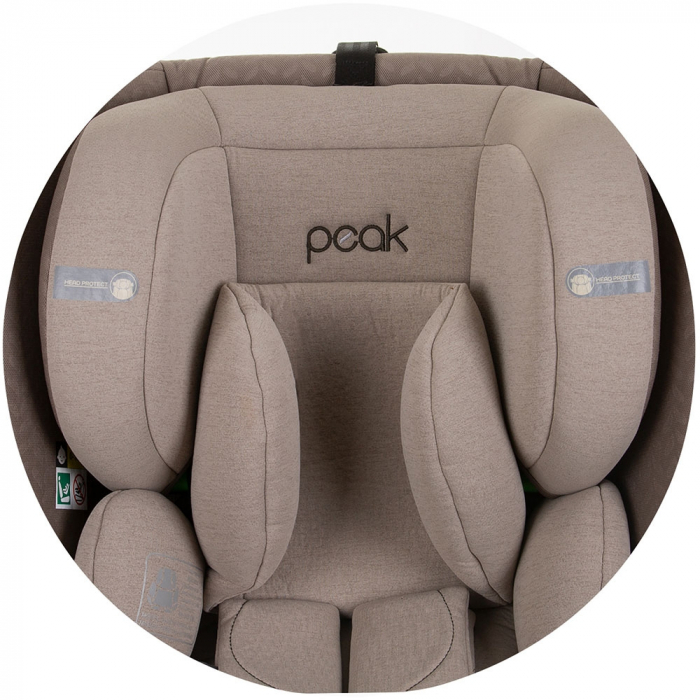 Chipolino Peak I-Size 40-150 cm autósülés macadamia színben, Isofix rendszerrel [10]