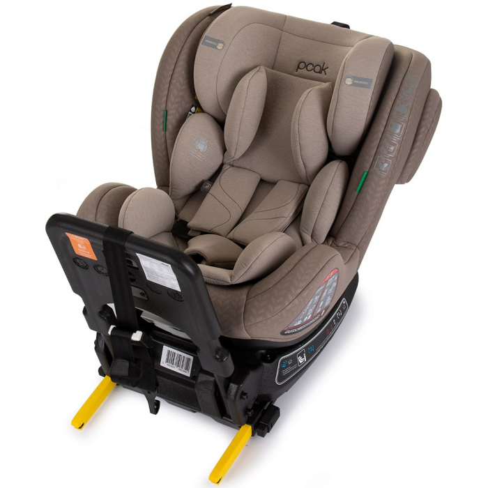 Chipolino Peak I-Size 40-150 cm autósülés macadamia színben, Isofix rendszerrel [9]