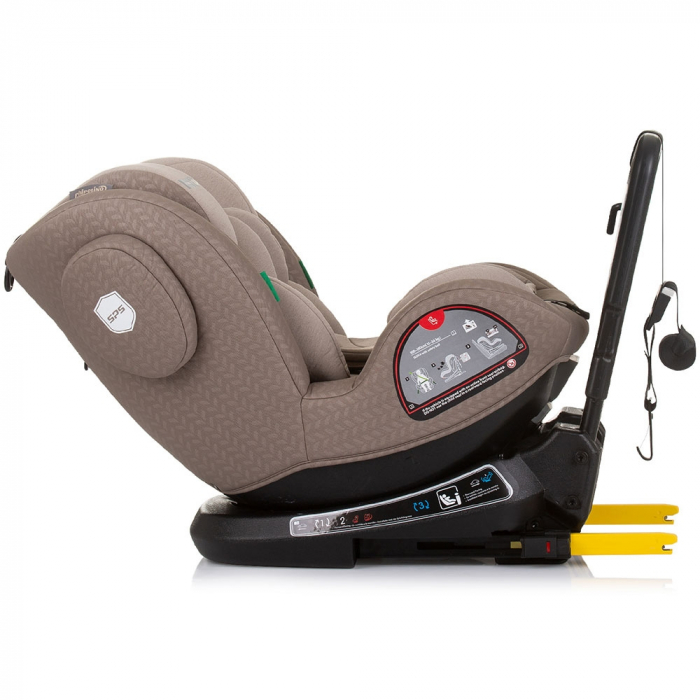 Chipolino Peak I-Size 40-150 cm autósülés macadamia színben, Isofix rendszerrel [7]