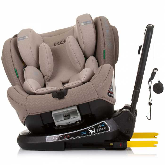 Chipolino Peak I-Size 40-150 cm autósülés macadamia színben, Isofix rendszerrel [5]