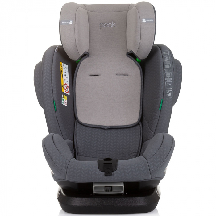 Chipolino Peak I-Size 40-150 cm-es autósülés gránit színben, Isofix rendszerrel [3]