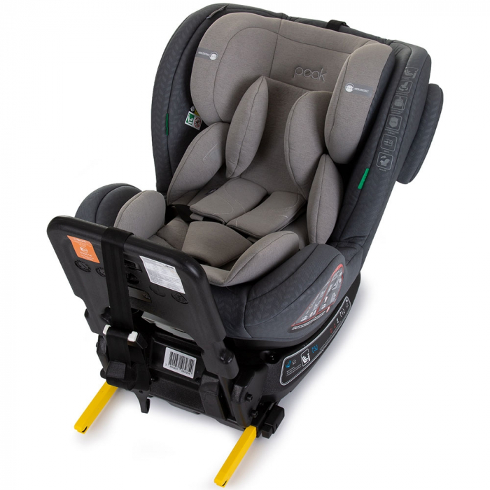 Chipolino Peak I-Size 40-150 cm-es autósülés gránit színben, Isofix rendszerrel [9]
