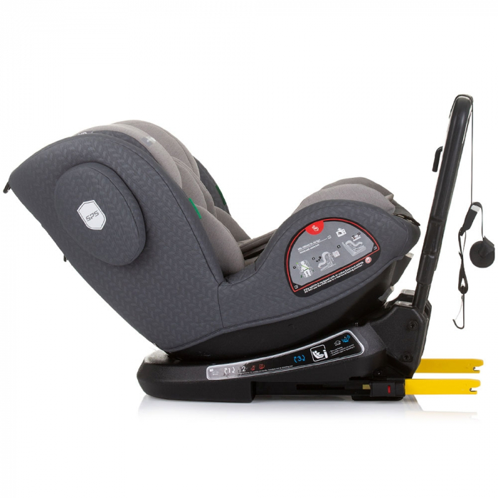 Chipolino Peak I-Size 40-150 cm-es autósülés gránit színben, Isofix rendszerrel [7]