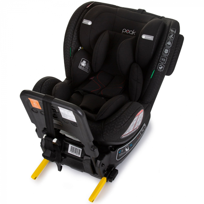 Chipolino Peak I-Size 40-150 cm-es autósülés obszidián színben, Isofix rendszerrel [9]