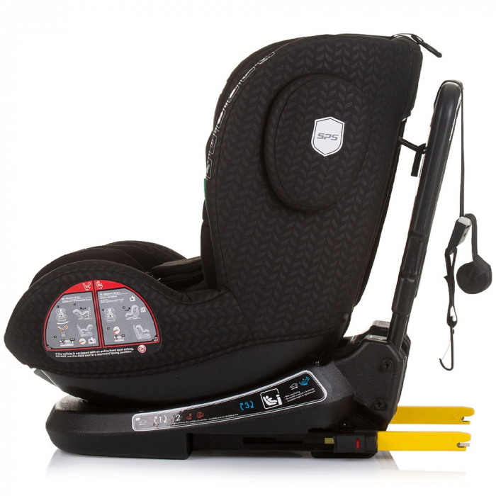 Chipolino Peak I-Size 40-150 cm-es autósülés obszidián színben, Isofix rendszerrel [4]