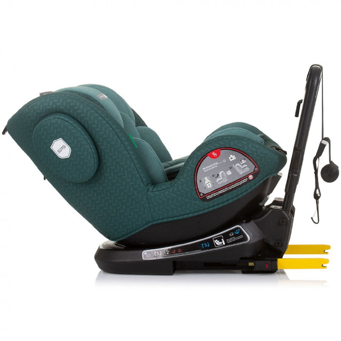 Chipolino Peak I-Size 40-150 cm-es autósülés pasztell zöld színben, Isofix rendszerrel [7]