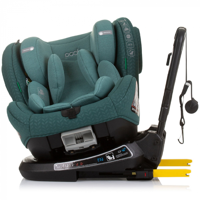 Chipolino Peak I-Size 40-150 cm-es autósülés pasztell zöld színben, Isofix rendszerrel [5]