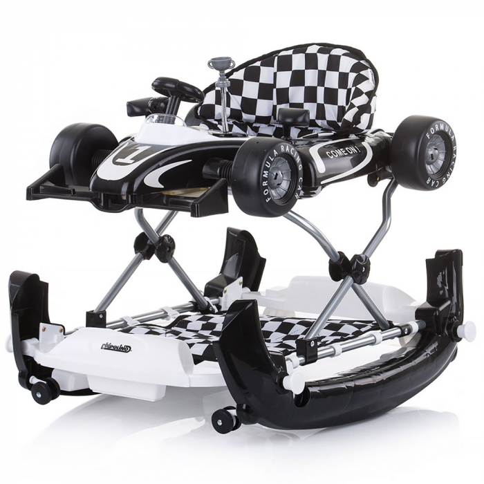 Chipolino Racer 4 az 1-ben bébikomp fekete-fehér [2]