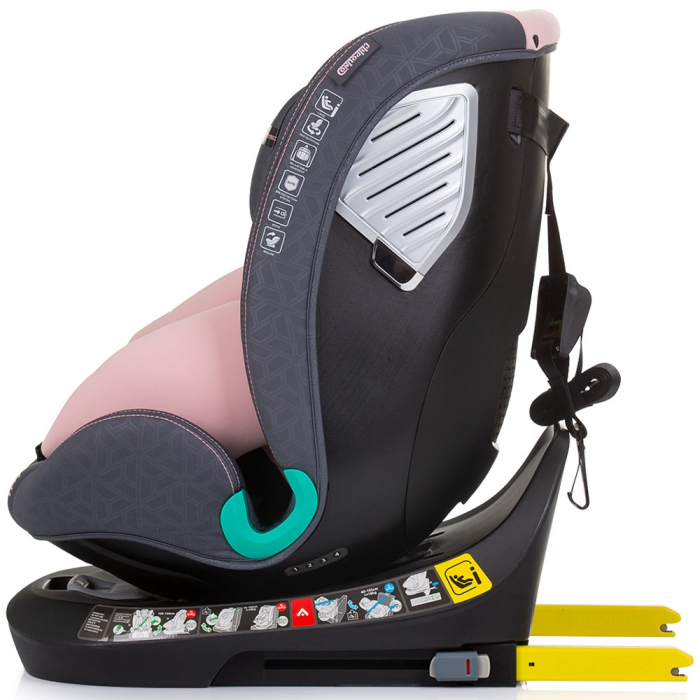 Chipolino Supreme I-Size 40-150 cm autósülés Isofix rendszerrel, flamingó színben [4]
