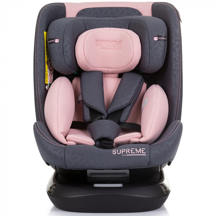 Chipolino Supreme I-Size 40-150 cm autósülés Isofix rendszerrel, flamingó színben [2]