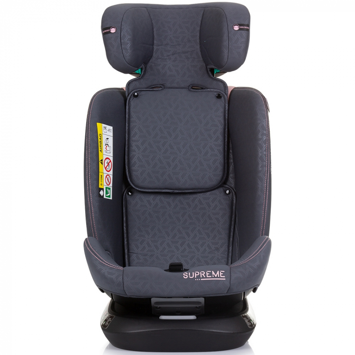 Chipolino Supreme I-Size 40-150 cm autósülés Isofix rendszerrel, flamingó színben [3]