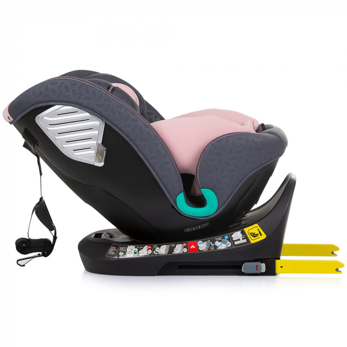 Chipolino Supreme I-Size 40-150 cm autósülés Isofix rendszerrel, flamingó színben [9]
