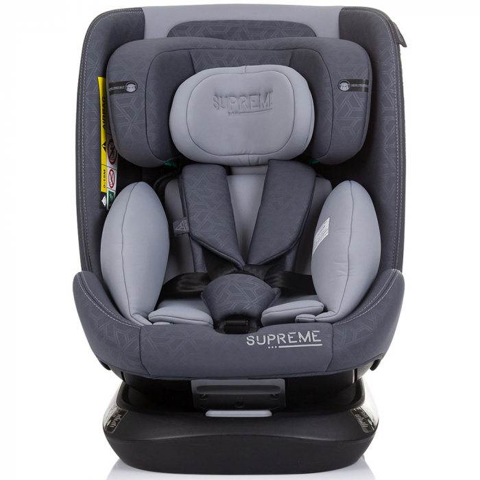 Chipolino Supreme I-Size 40-150 cm autósülés Isofix rendszerrel, gránit színben [2]