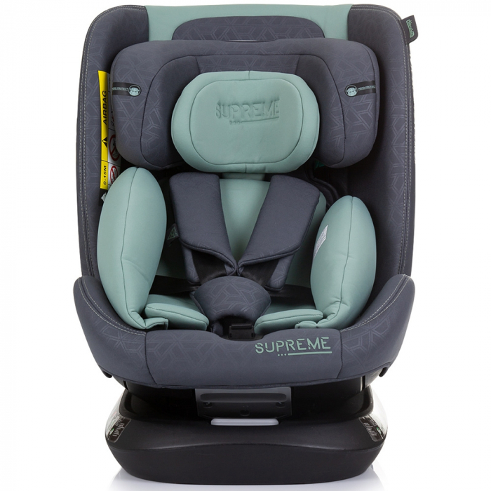 Chipolino Supreme I-Size autósülés 40-150 cm Isofix rendszerrel, pasztell zöld [2]