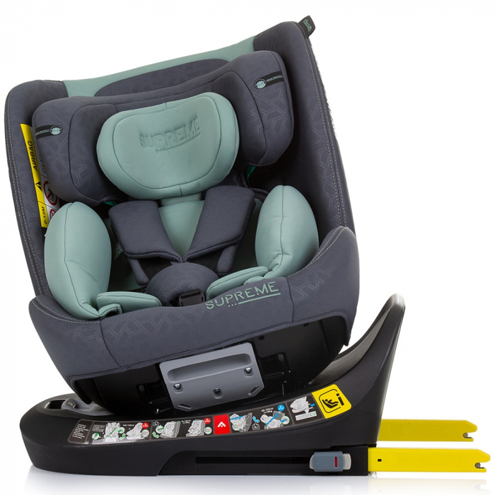 Chipolino Supreme I-Size autósülés 40-150 cm Isofix rendszerrel, pasztell zöld [6]