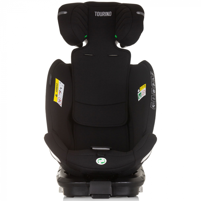 Chipolino Tourino I-Size 40-150 cm autósülés obszidián színben, Isofix rendszerrel [9]