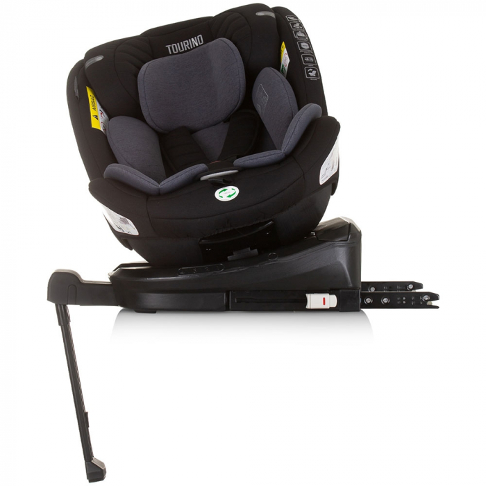 Chipolino Tourino I-Size 40-150 cm autósülés obszidián színben, Isofix rendszerrel [6]