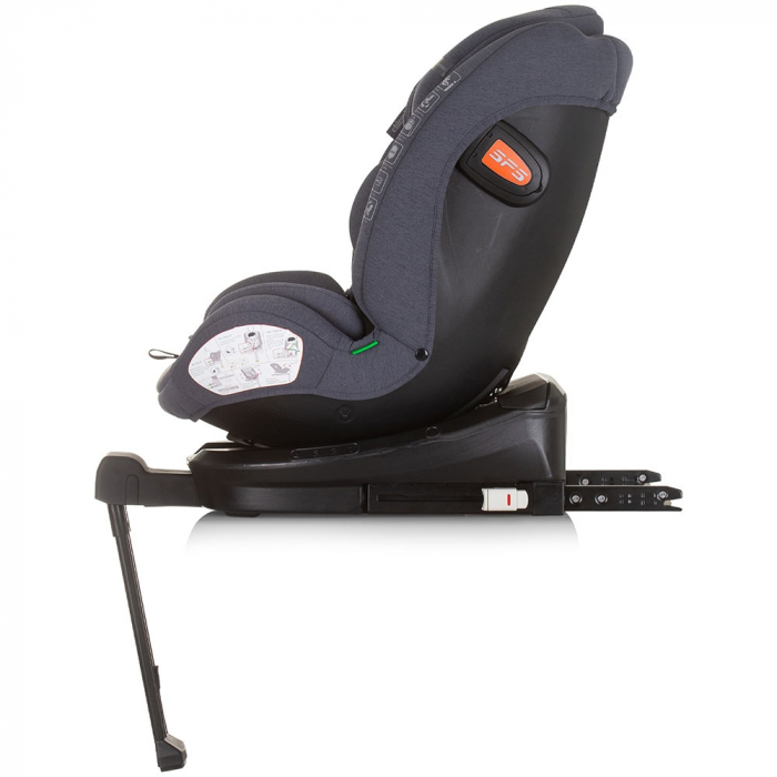 Chipolino Tourino I-Size 40-150 cm-es autósülés gránit színben, Isofix rendszerrel [4]
