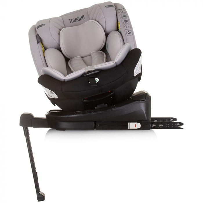 Chipolino Tourino I-Size 40-150 cm-es autósülés, hamuszürke, Isofix rendszerrel [6]