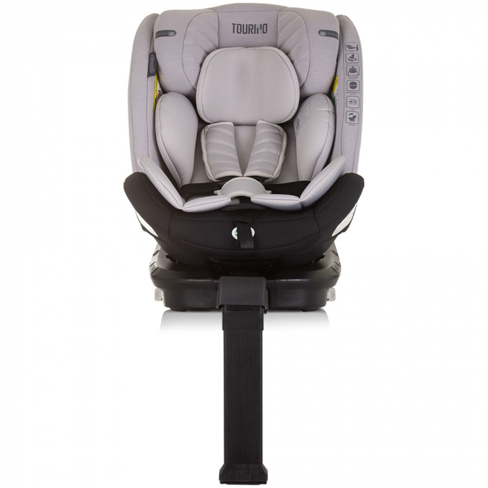 Chipolino Tourino I-Size 40-150 cm-es autósülés, hamuszürke, Isofix rendszerrel [3]