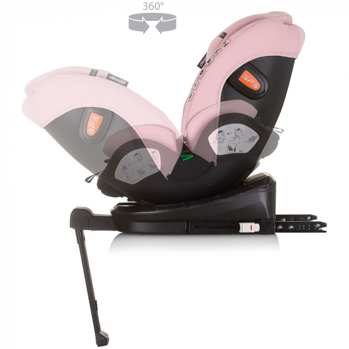Chipolino Tourino I-Size 40-150 cm flamingó autósülés Isofix rendszerrel [7]