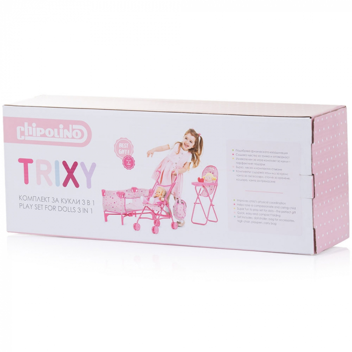 Chipolino Trixy 3 az 1-ben babajáték szett szívekkel [8]