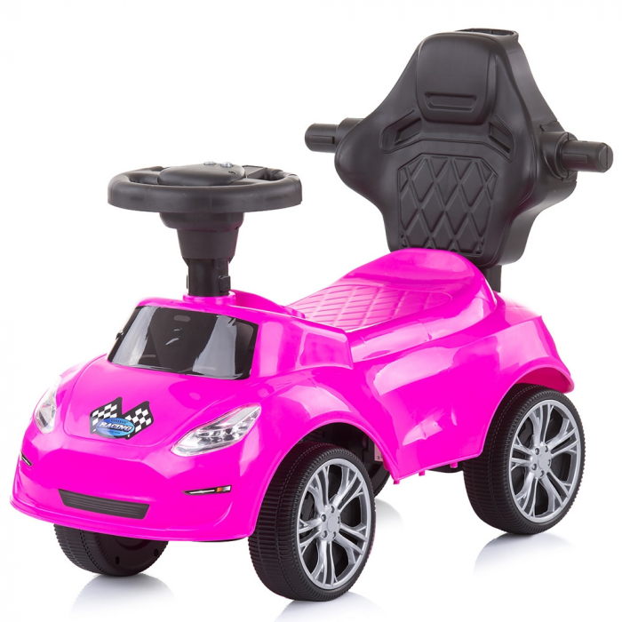 Chipolino Turbo rózsaszín tolható kisautó kormánnyal [2]