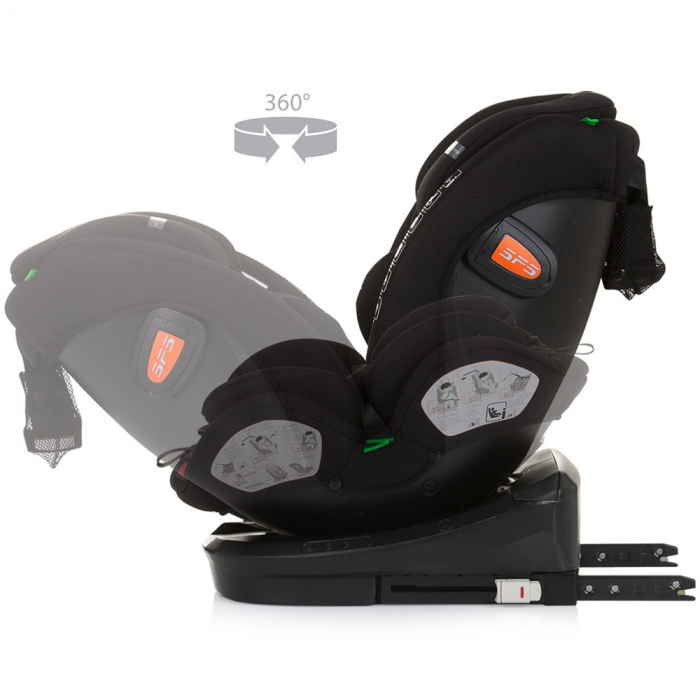 Chipolino Volare I-Size 40-150 cm autósülés obszidián színben, Isofix rendszerrel [7]