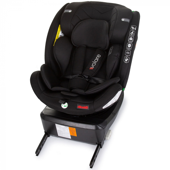 Chipolino Volare I-Size 40-150 cm autósülés obszidián színben, Isofix rendszerrel [10]