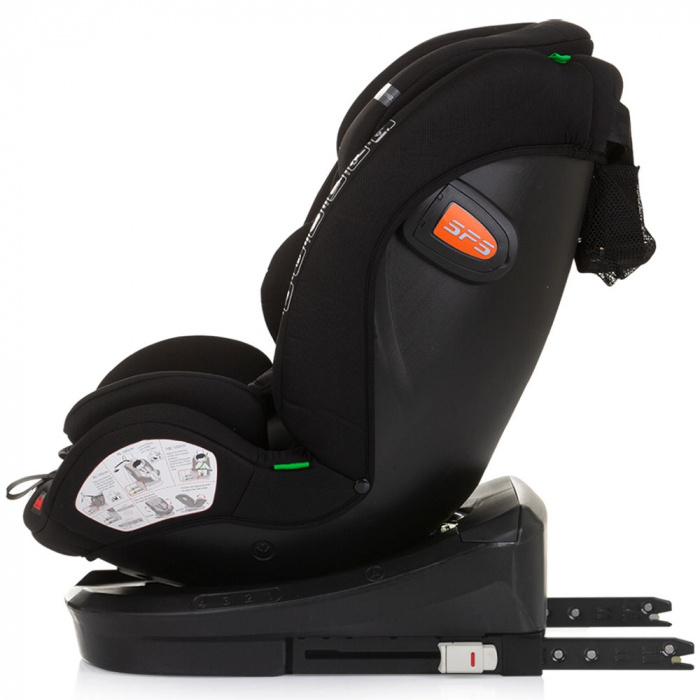 Chipolino Volare I-Size 40-150 cm autósülés obszidián színben, Isofix rendszerrel [4]