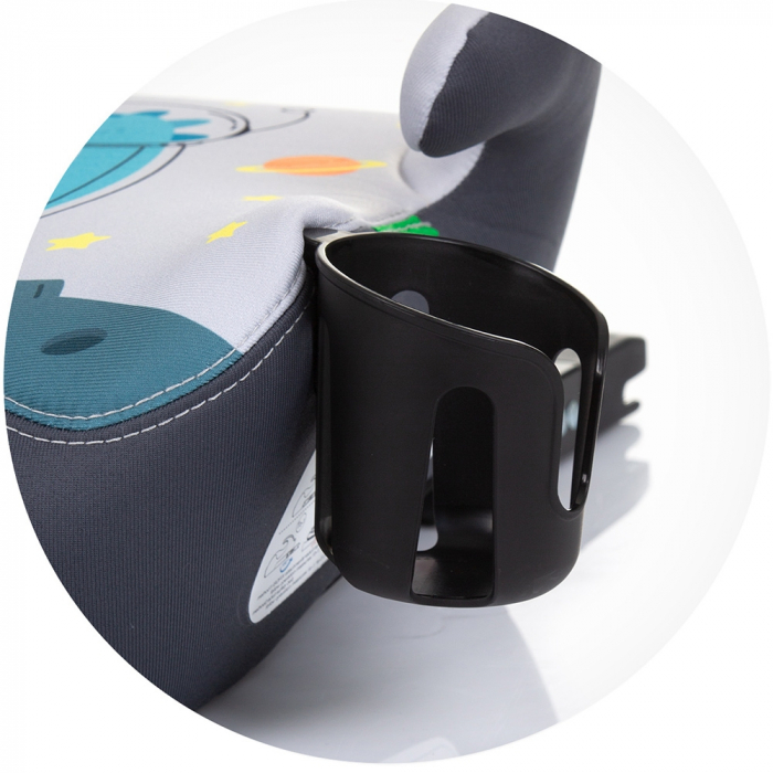 Chipolino Wing I-Size 125-150 cm-es autós ülésmagasító, space dino mintával, Isofix rendszerrel [4]