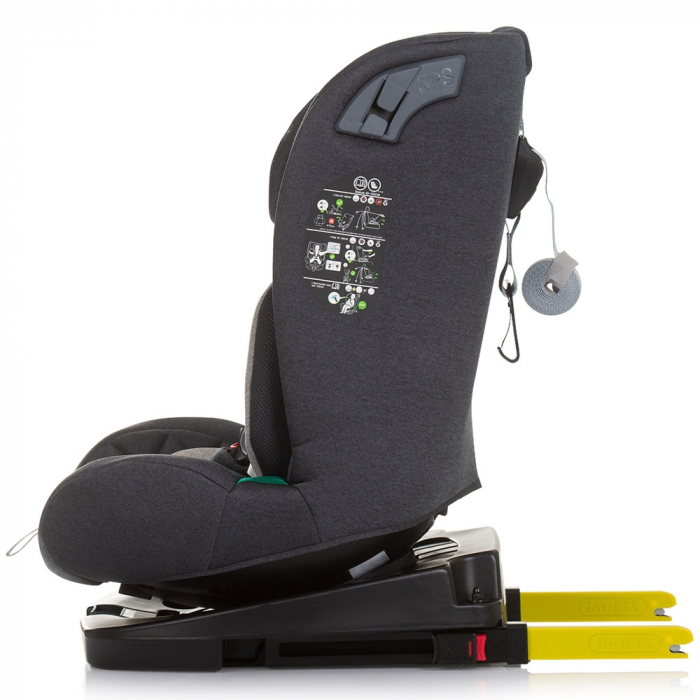 Chipolino X Factor I-Size 40-150 cm-es autósülés gránit színben, Isofix rendszerrel [4]